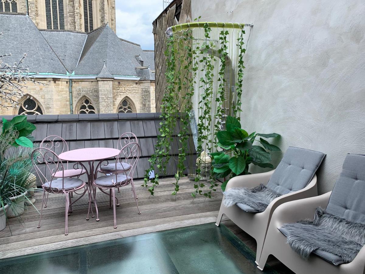 Wellness Loft With Sauna, Jacuzzi, Roof Terrace & Amazing View Appartement Antwerpen Buitenkant foto