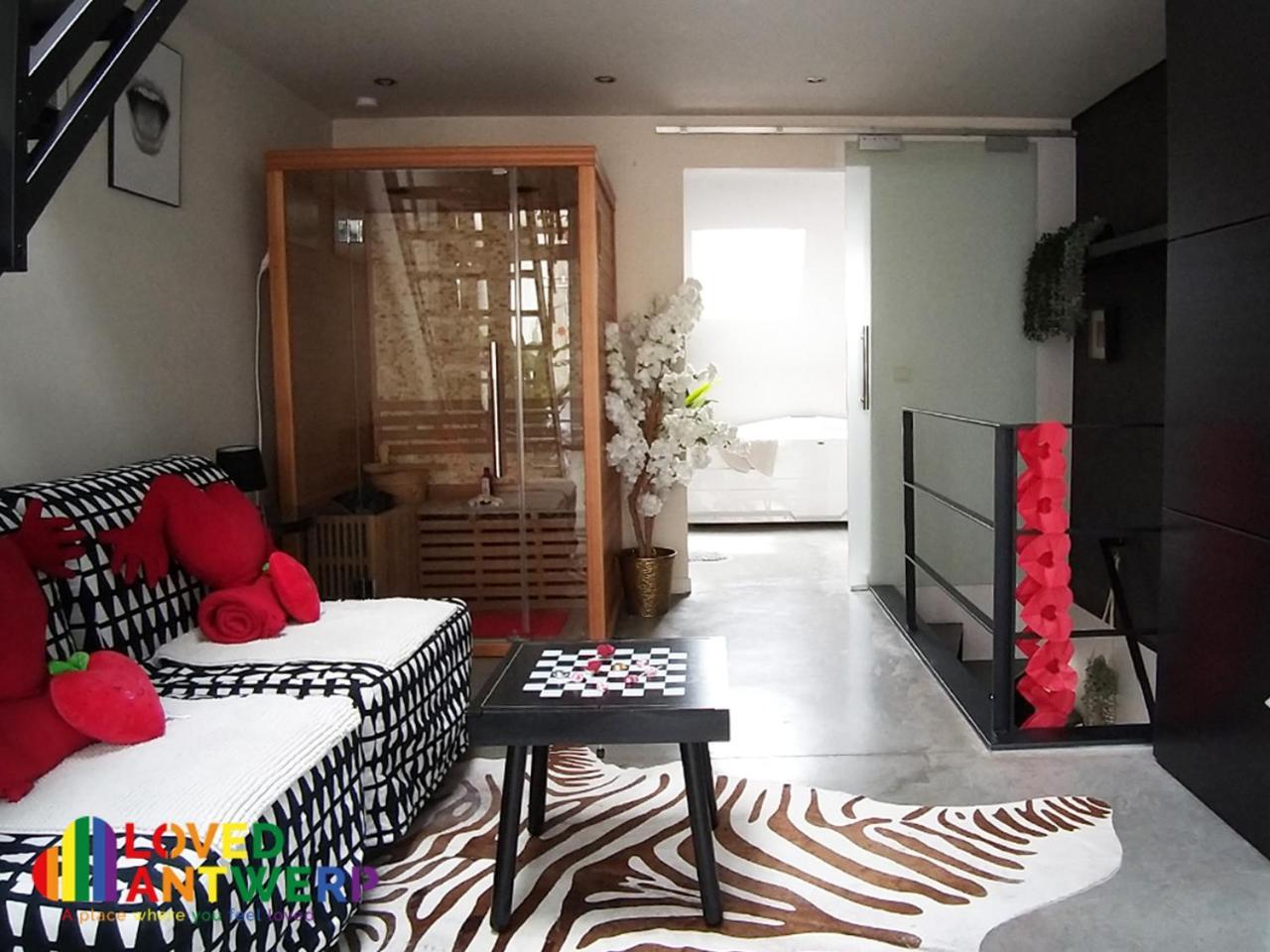 Wellness Loft With Sauna, Jacuzzi, Roof Terrace & Amazing View Appartement Antwerpen Buitenkant foto