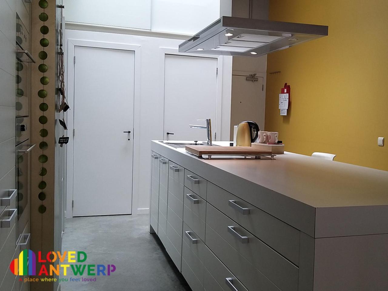 Wellness Loft With Sauna, Jacuzzi, Roof Terrace & Amazing View Appartement Antwerpen Buitenkant foto
